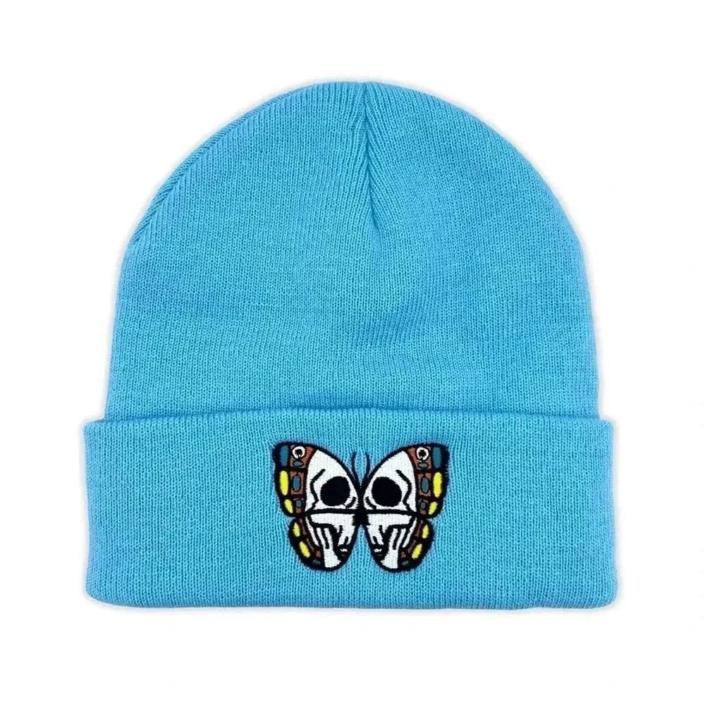 Skull Butterfly Beanie